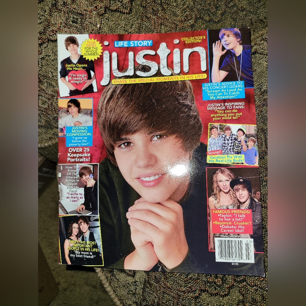 Justin Bieber Life Story-2 mags & 1 concert pictorial book (initialed by Justin) - Picture 2 of 14